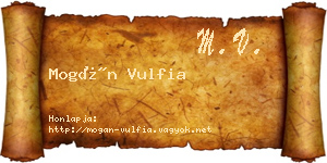 Mogán Vulfia névjegykártya